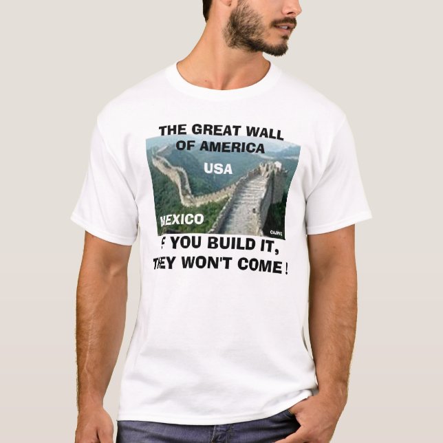 DEN UNDERBARA VÄGGEN AV AMERIKA T SHIRT (Framsida)