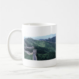 Den underbara väggen av chinan nära Beijing Kaffemugg