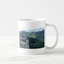 Den underbara väggen av chinan nära Beijing Kaffemugg