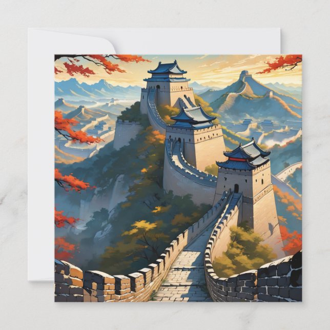 den underbara väggen för china Art Card (Framsida)