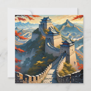 den underbara väggen för china Art Card