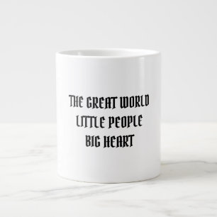 DEN UNDERBARA VÄRLDENS LILLA MÄNNISKOR STORA HJÄRT JUMBO MUGG