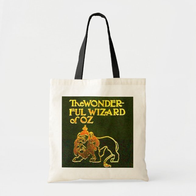 Den underbara Wizard of Oz fega lejona boken Tygkasse (Framsidan)