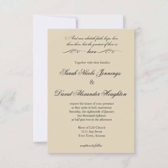 Den Underbarare av dessa är Kärlek bröllopsinbjuda Inbjudningar (Framsida)