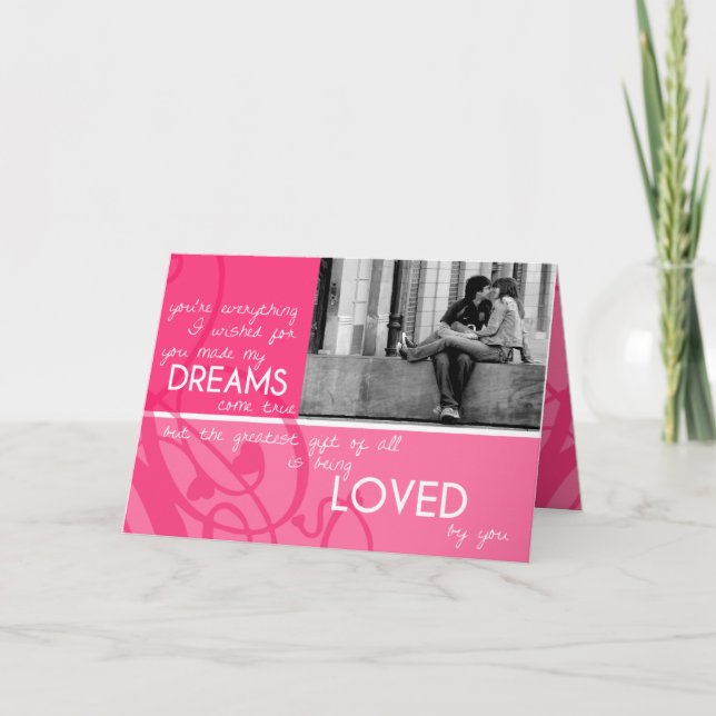 Den Underbarare gåvan | Foto Valentine-dagskort Helgkort (Framsida)