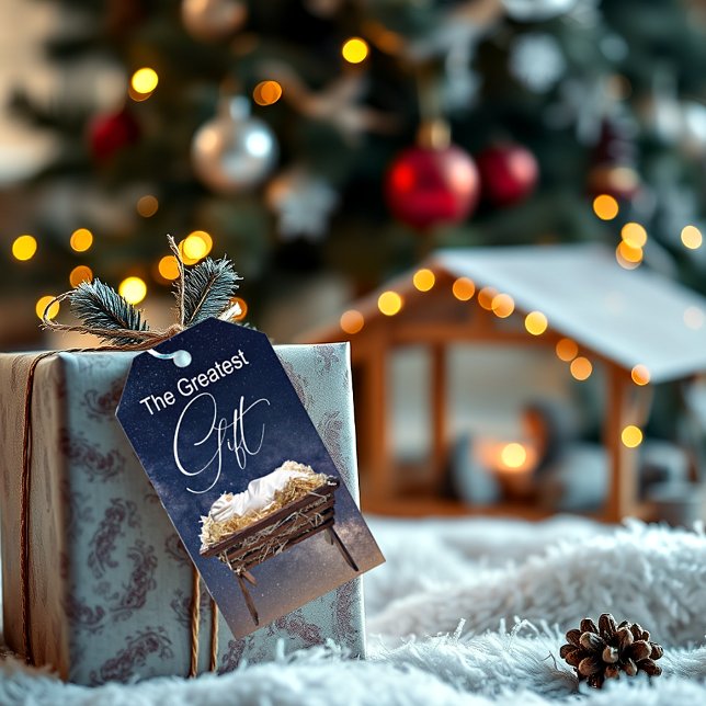 Den underbarare Gift manger Christian Presentetikett (Skapare uppladdad)
