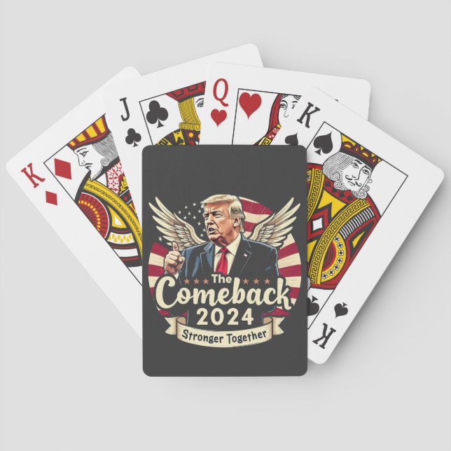 Den Underbarare samtidiga trenden 2024 Casinokort (Baksidan)