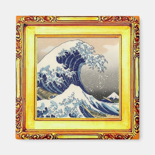 Den Underbarare vågen av Kanagawa, av Hokusai, Fi Magnet