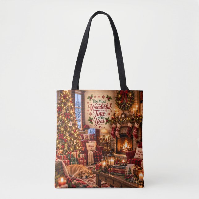 Den Underbaraste Julen Totebag Tygkasse (Framsida)