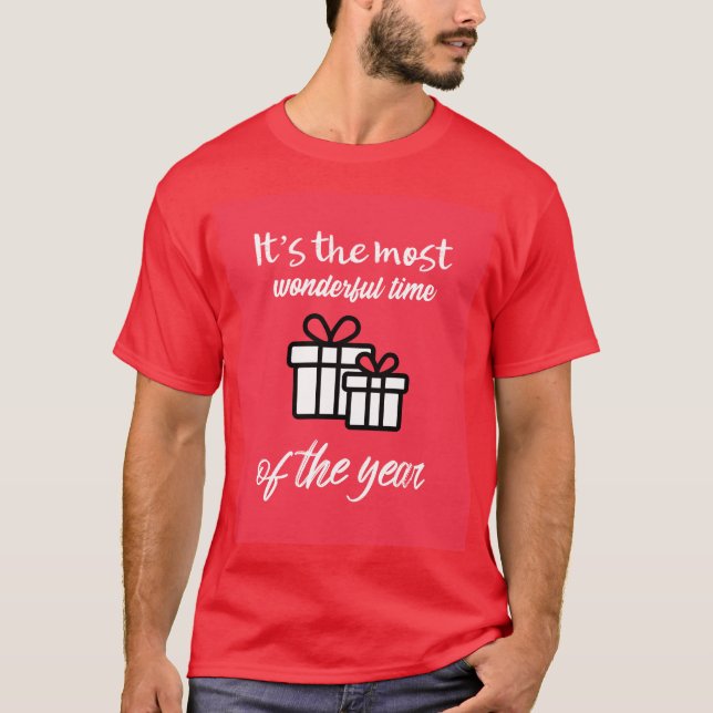 Den underbaraste tiden på året t shirt (Framsida)