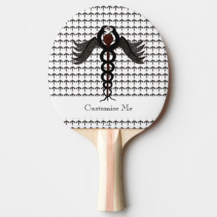 (den underkuvade) caduceusen, pingisracket