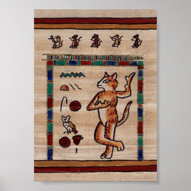 Den underliga kattens egyptiska Poster (Framsidan)