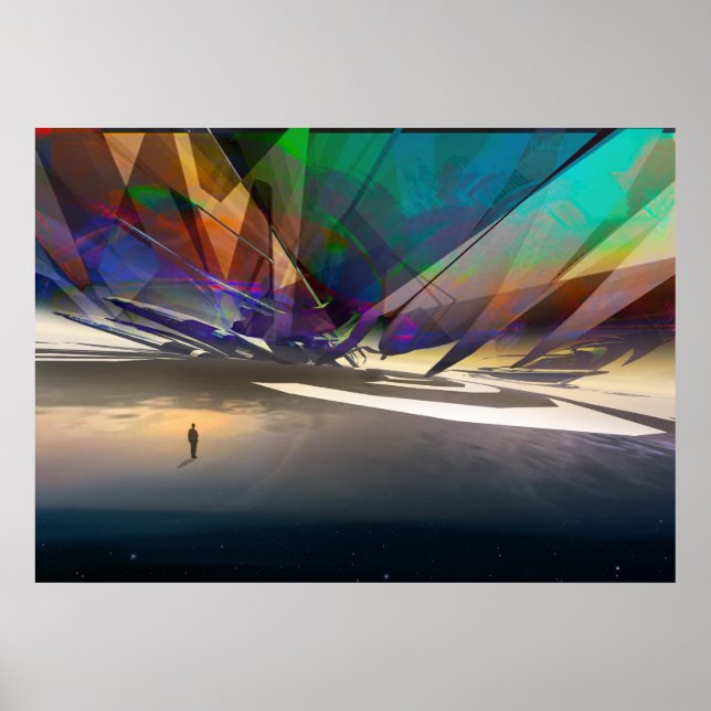 Den undermedvetna - visionära konstens kuster poster (Framsidan)