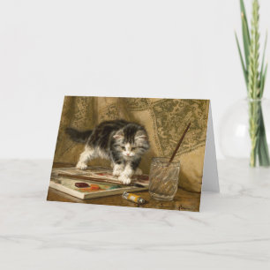 Den unga artisten Henriëtte Ronner-Knip Kort