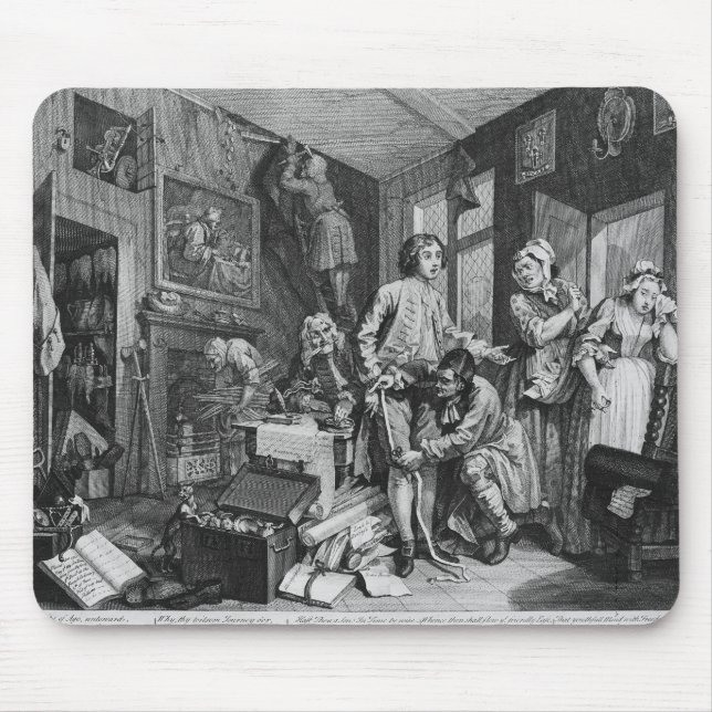 Den unga arvingen tar besittning av musmatta (Framsidan)