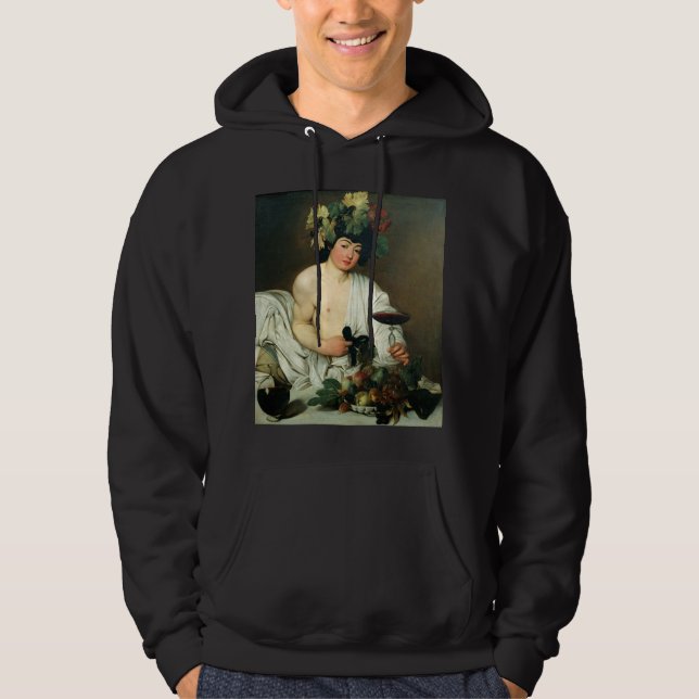 Den unga bacchusen, Caravaggio Hoodie (Framsida)