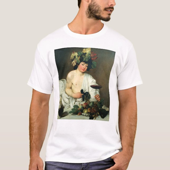 Den unga bacchusen, Caravaggio T-shirt (Framsida)