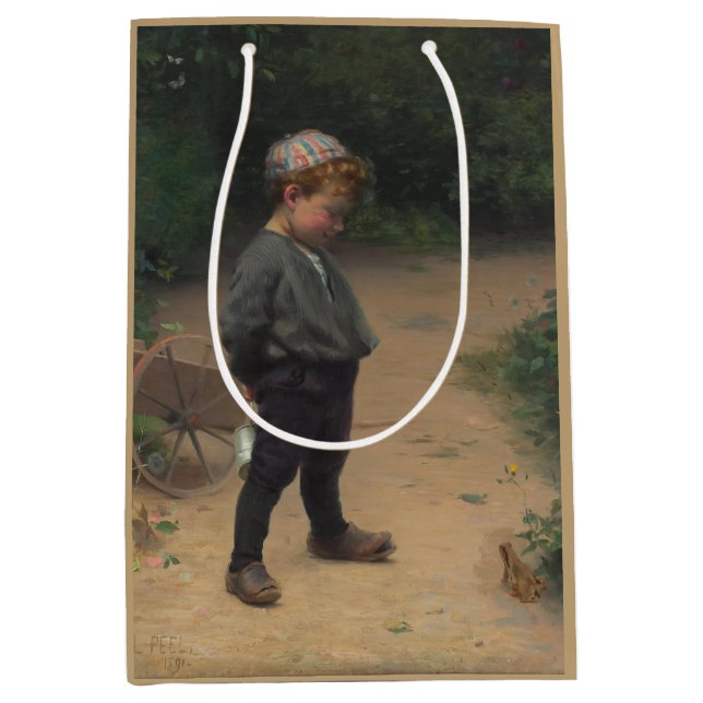 Den unga biologen med en groda (av Paul Peel) (Framsidan)