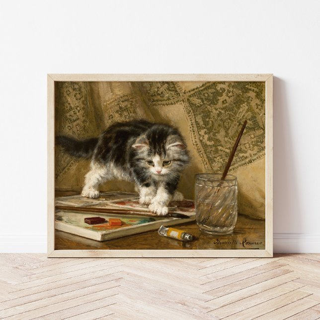 Den unga konstnären | Henriëtte Ronner-Knip Poster (Skapare uppladdad)
