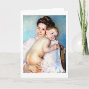 Den unga modern, Cassatt Kort