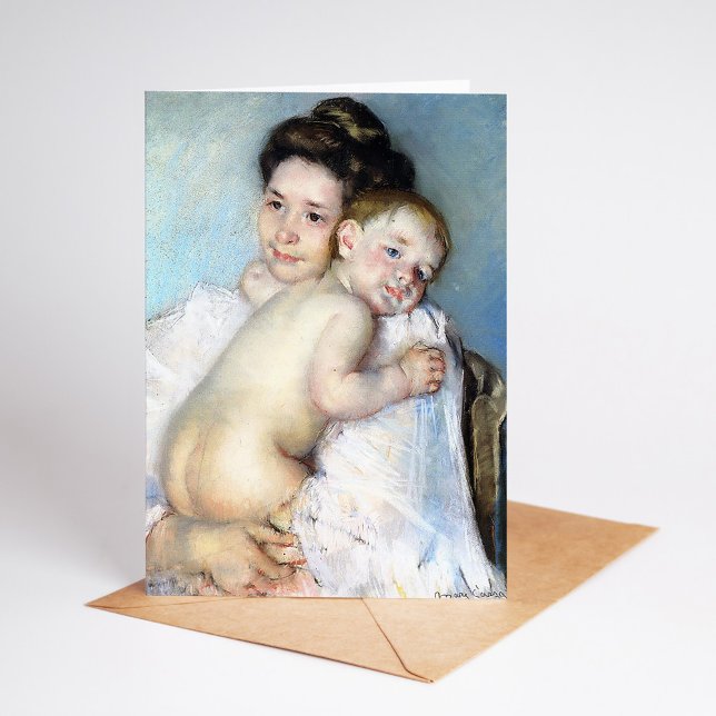 Den unga modern | Mary Cassatt Kort (Skapare uppladdad)