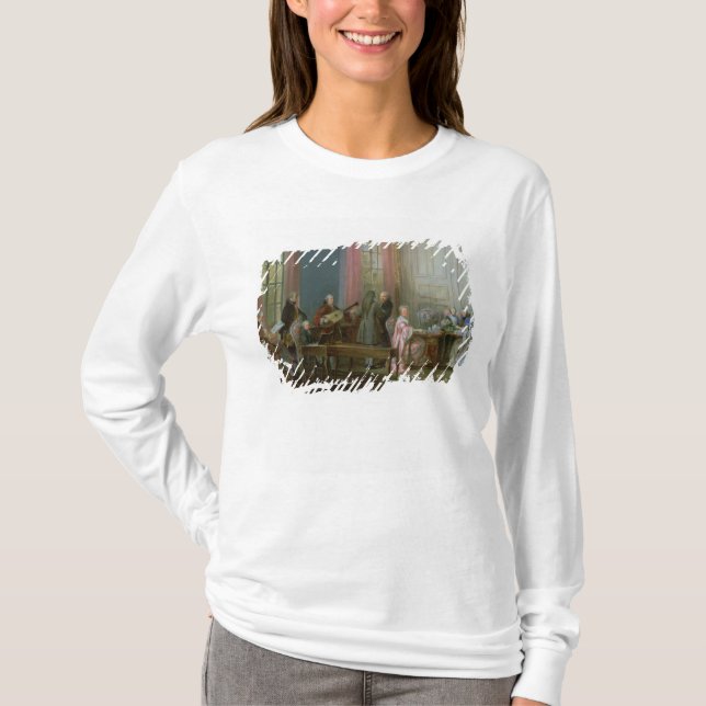 Den unga Mozarten på clavichorden Tee (Framsida)