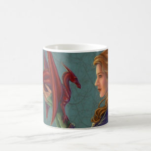 Den unga röda draken kaffemugg