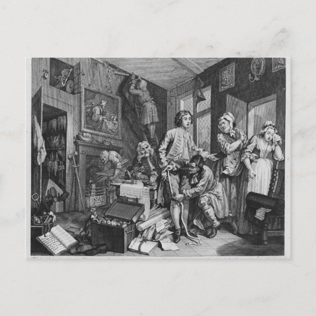 Den unge arvtagaren äger vykort (Framsida)