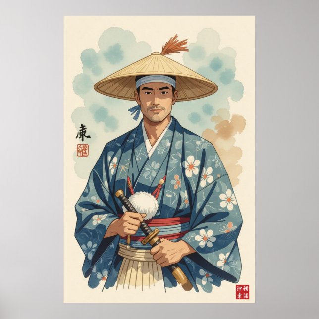 Den unge Bushi Poster (Framsidan)