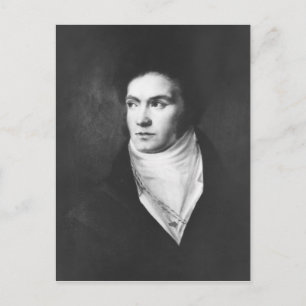 Den unge Ludwig van Beethoven 1806 Vykort