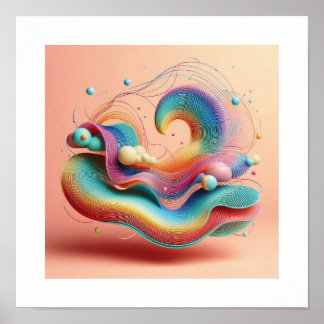 Den unika Abstrakten-drömmen Poster