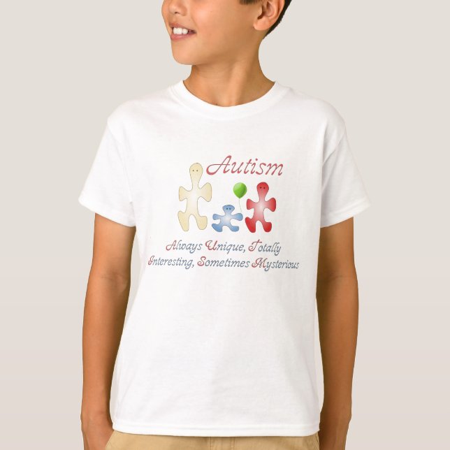 Den unika Autism-Barnen Ringer Shirt Tröja (Framsida)