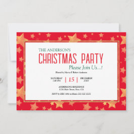 Den unika Eleganten Red Grönt White Guld - jul Inbjudningar