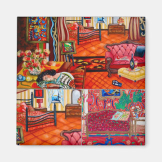 Den unika, färgstarka hemdesignen i Matisses färg Magnet