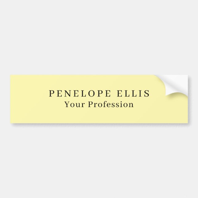 Den unika klassiska Professionellen Cream Färg Ori Bildekal (Framsidan)