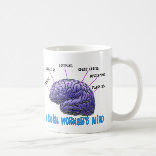Den unika socialarbetareGåva-Ensocialarbetare Kaffemugg