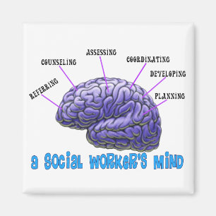 Den unika socialarbetareGåva-Ensocialarbetare Magnet