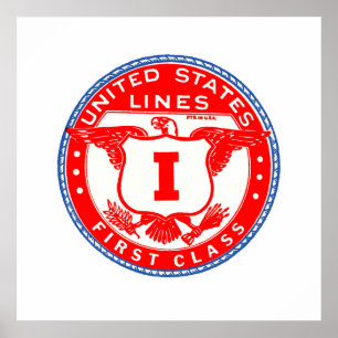 Den United States linjer klassificerar först Poster
