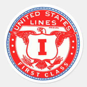 Den United States linjer klassificerar först Runt Klistermärke