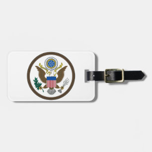 Den United States underbaren förseglar Bagagebricka