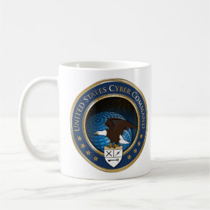 Den United States US cyberen befaller Kaffemugg