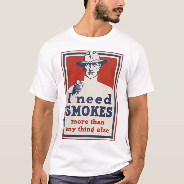 Den United States världskriget poster jag WWI T-shirt (Framsida)