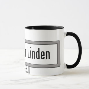 Den Unter hålalindenen, den Berlin gatan Mugg