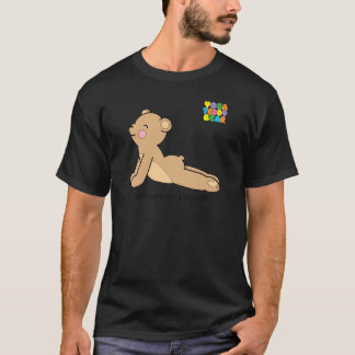 Den uppåtriktade hunden/förföljer nedåt tee shirt