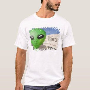 Den uppblåsbara främlingen med välkomnande till tee shirt