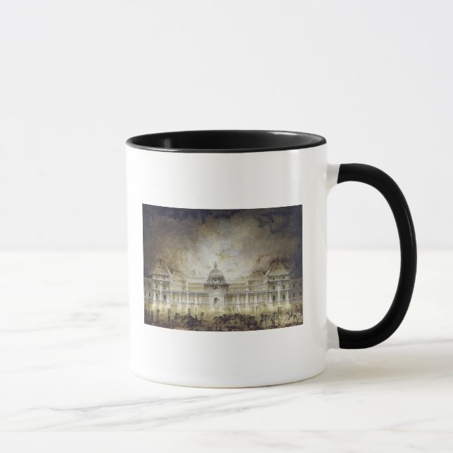 Den upplyst Luxembourg slotten Mugg (Höger)