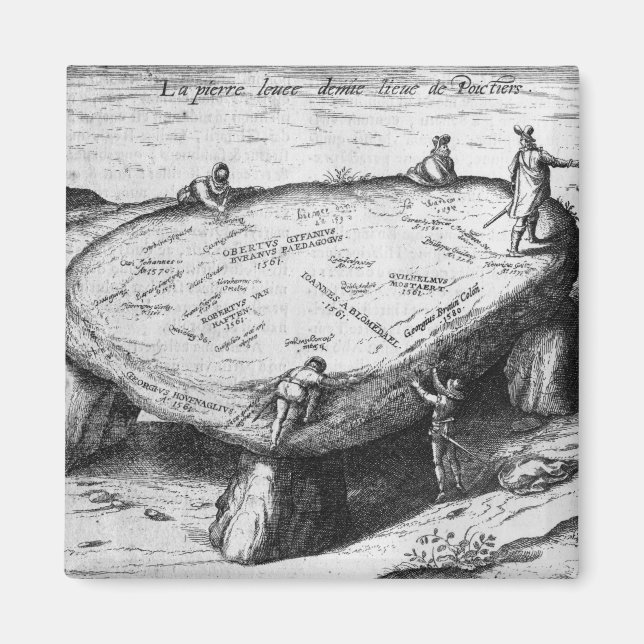 Den upplysta stenen, illustration från magnet (Framsidan)