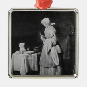 Den uppmärksama sjuksköterskan, c.1738 julgransprydnad metall