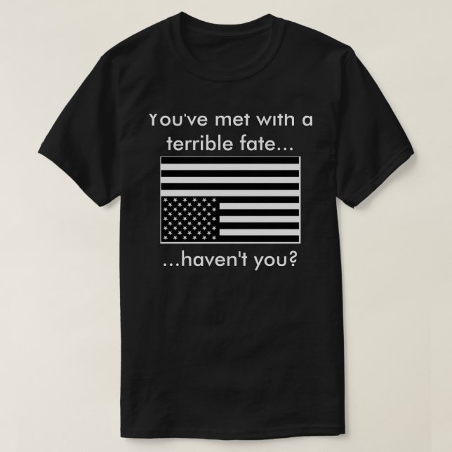 Den uppochnervända US-flagga med Majoras maskerar T-shirt (Design framsida)