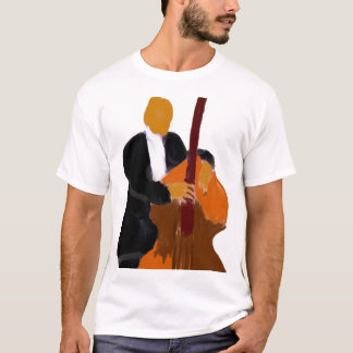 Den upprätta bas- spelare, fullt förkroppsligar tee shirt